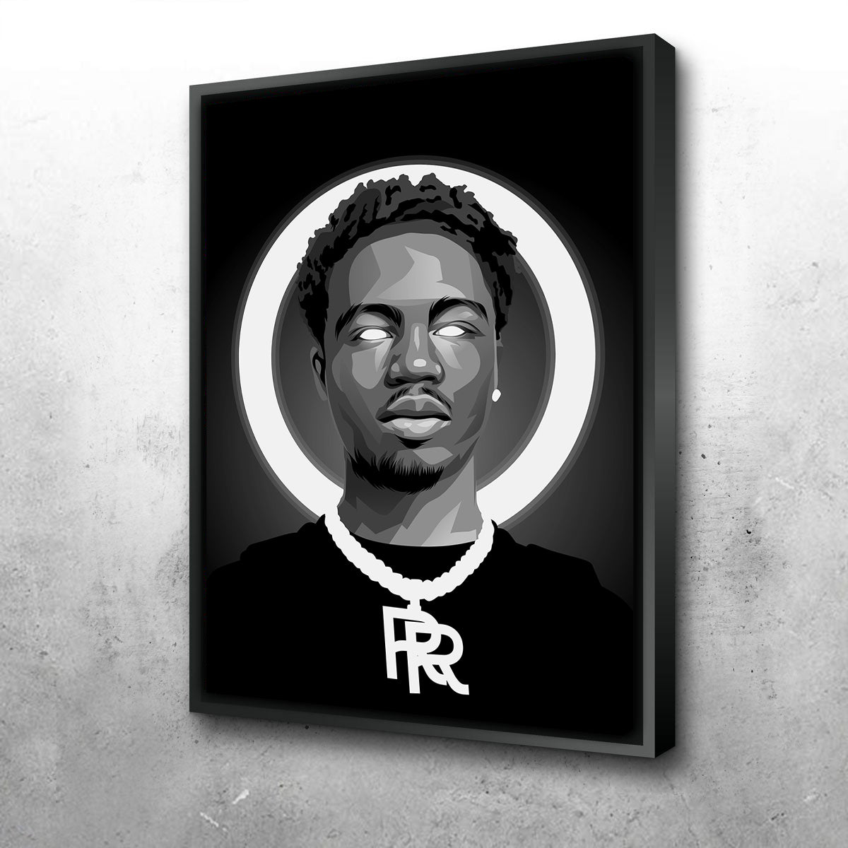 Grayscale Roddy Rich Wall Art