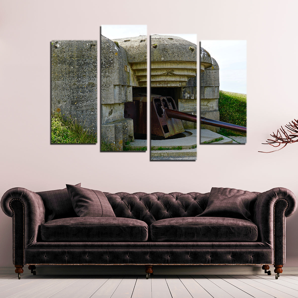 Gun Battery Normandy Beachhead Wall Art