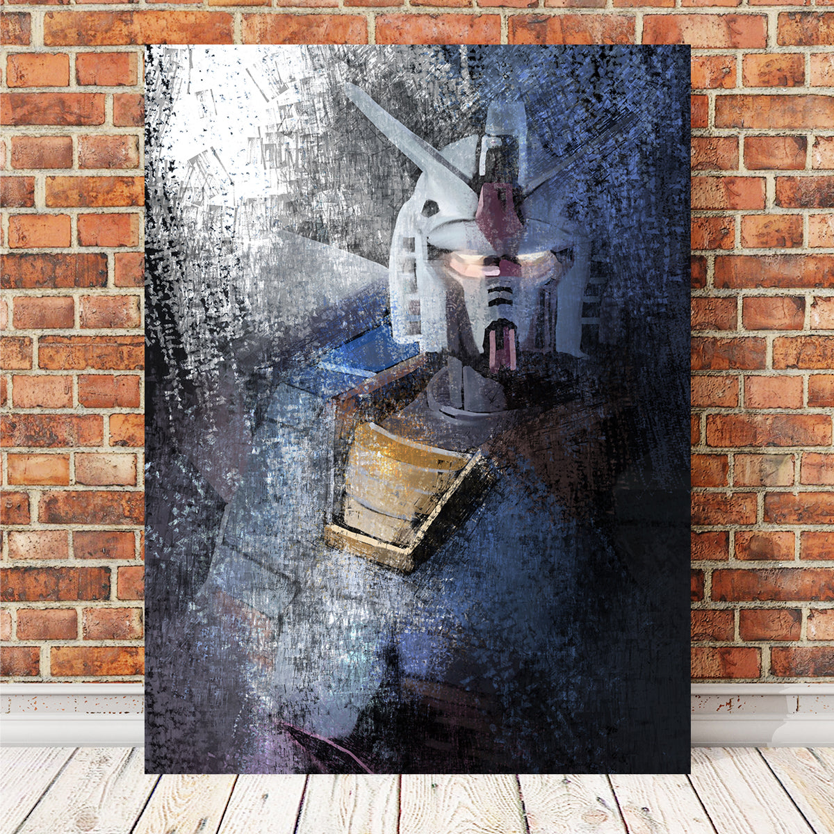 Gundam blue Wall Art