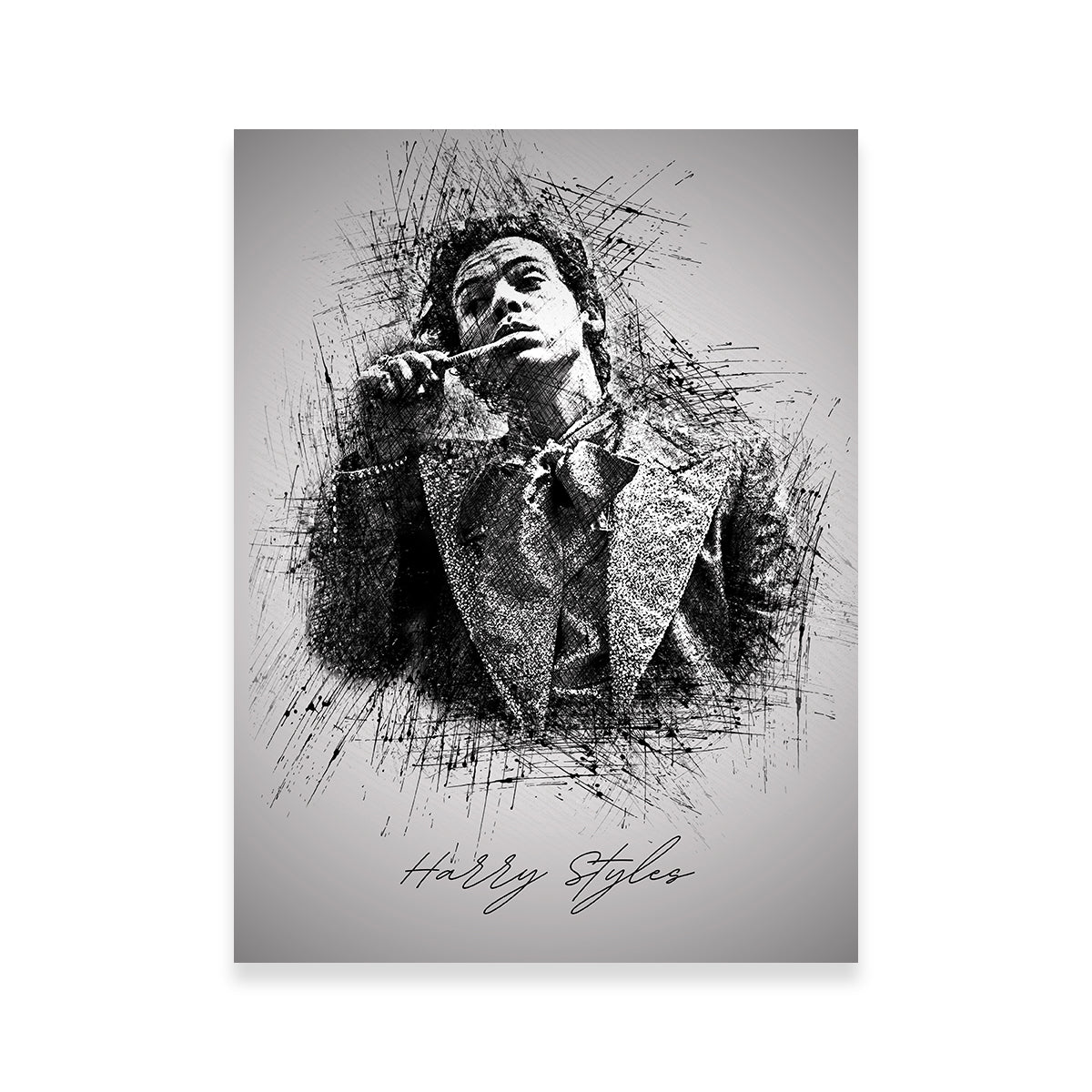 Harry Styles Brushing Wall Art