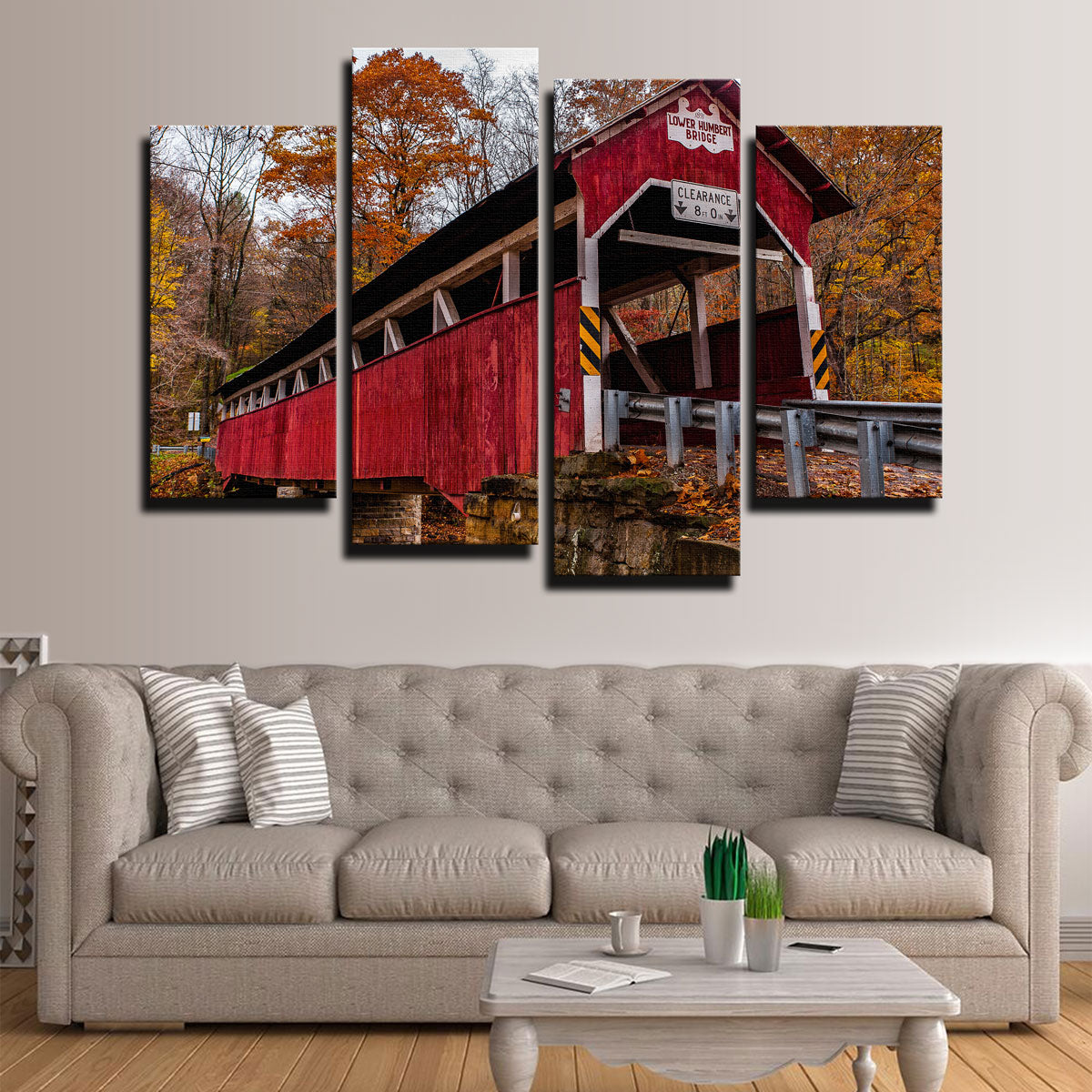 Historic Lower Humbert Covered Bridge Wall Art