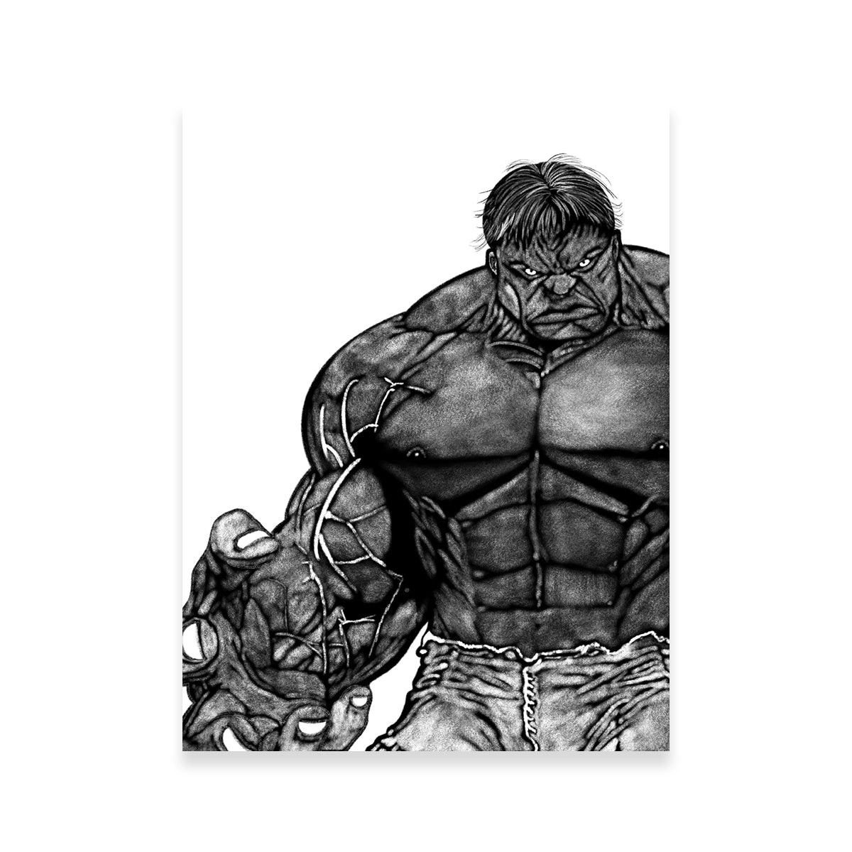 Hulk Sketch Wall Art