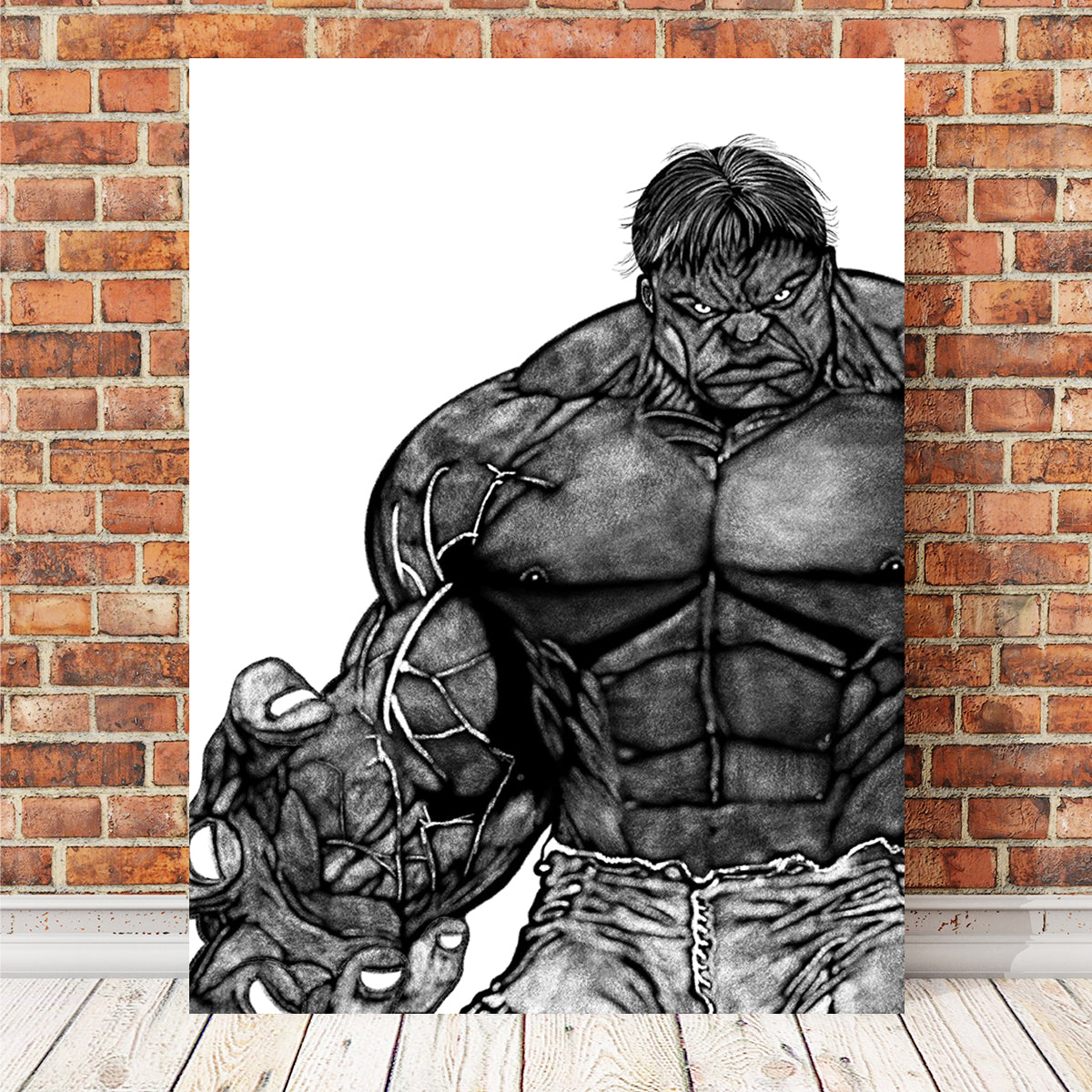Hulk Sketch Wall Art