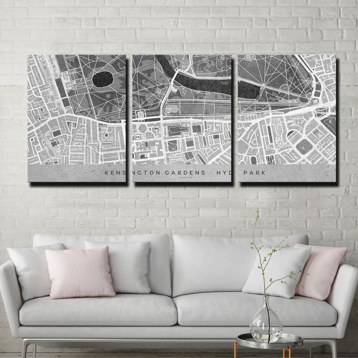 Hyde Park Map 2 Wall Art