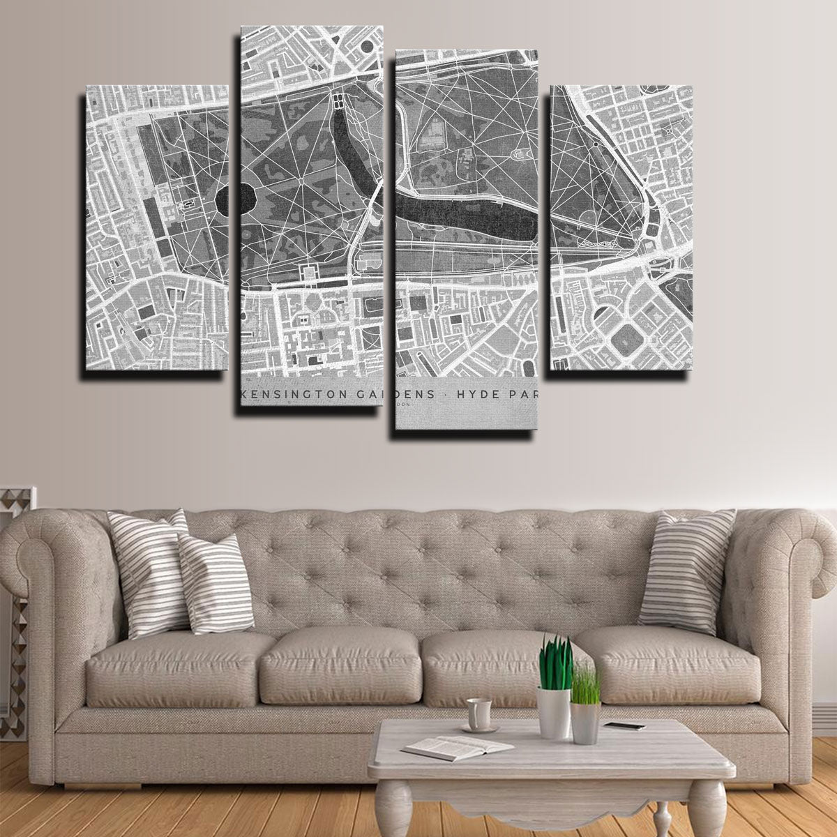 Hyde Park Map 2 Wall Art