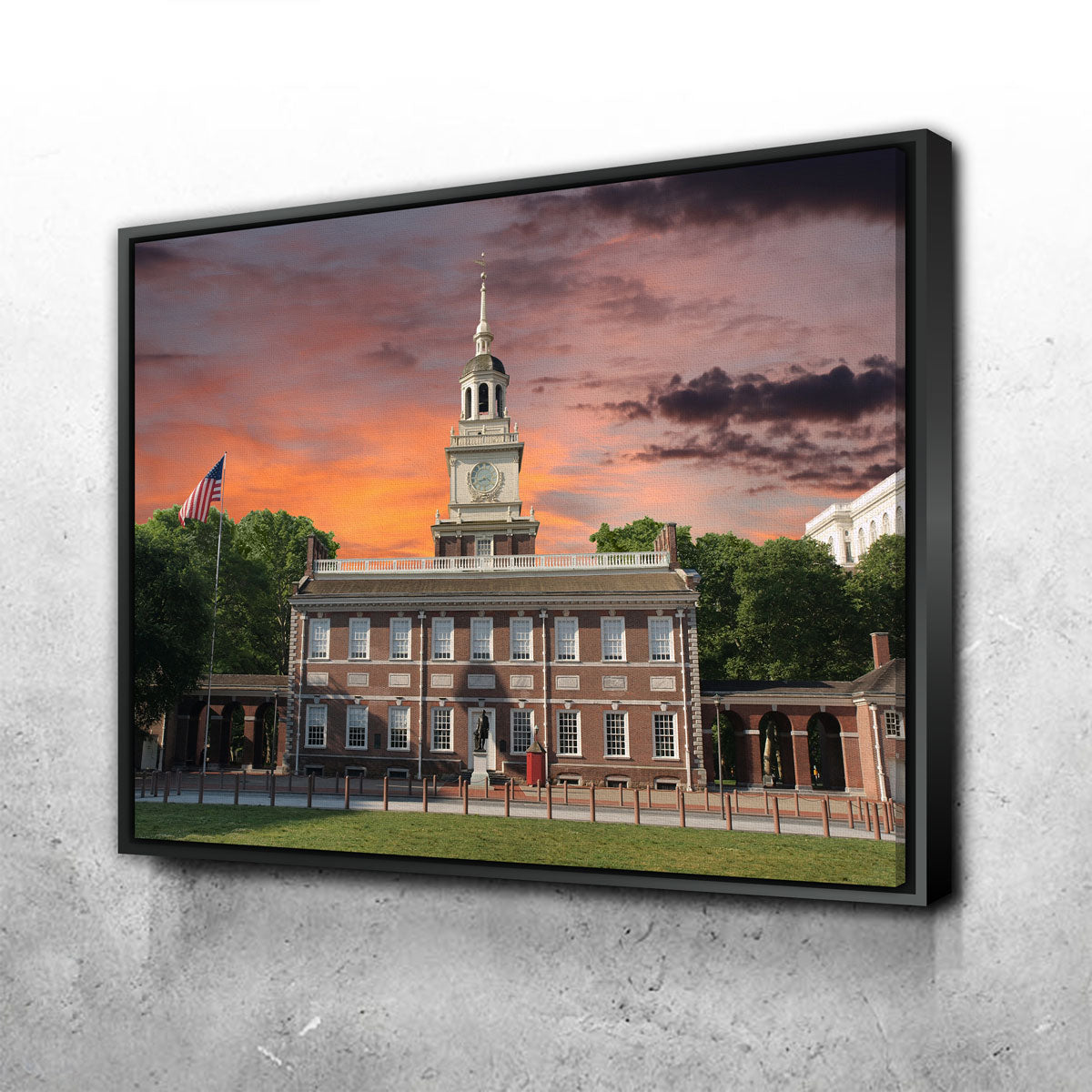 Independence Hall Sunset Wall Art