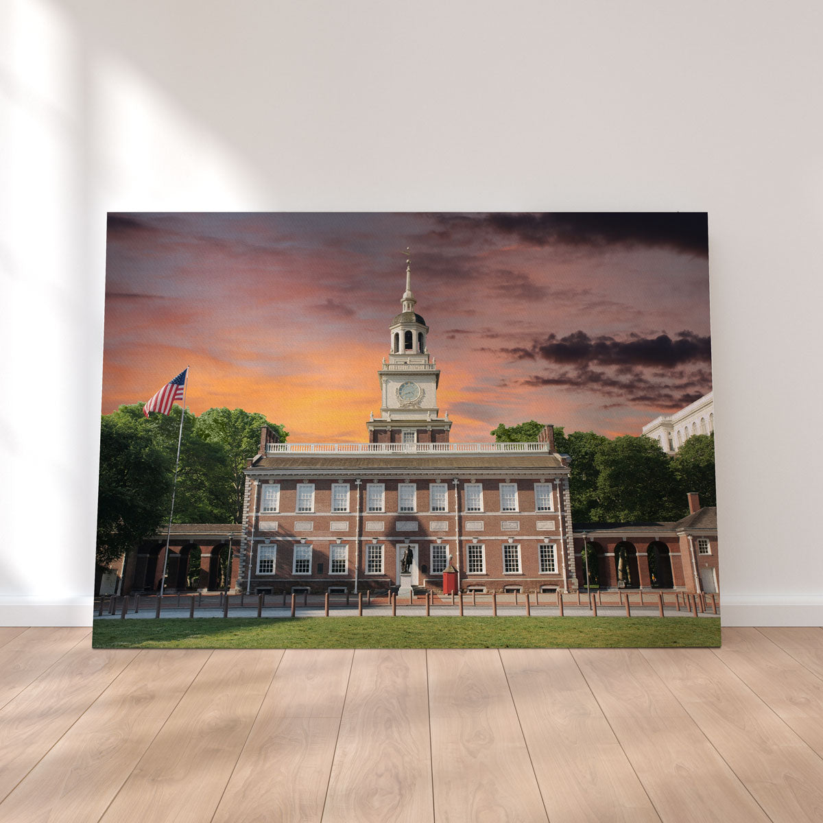 Independence Hall Sunset Wall Art