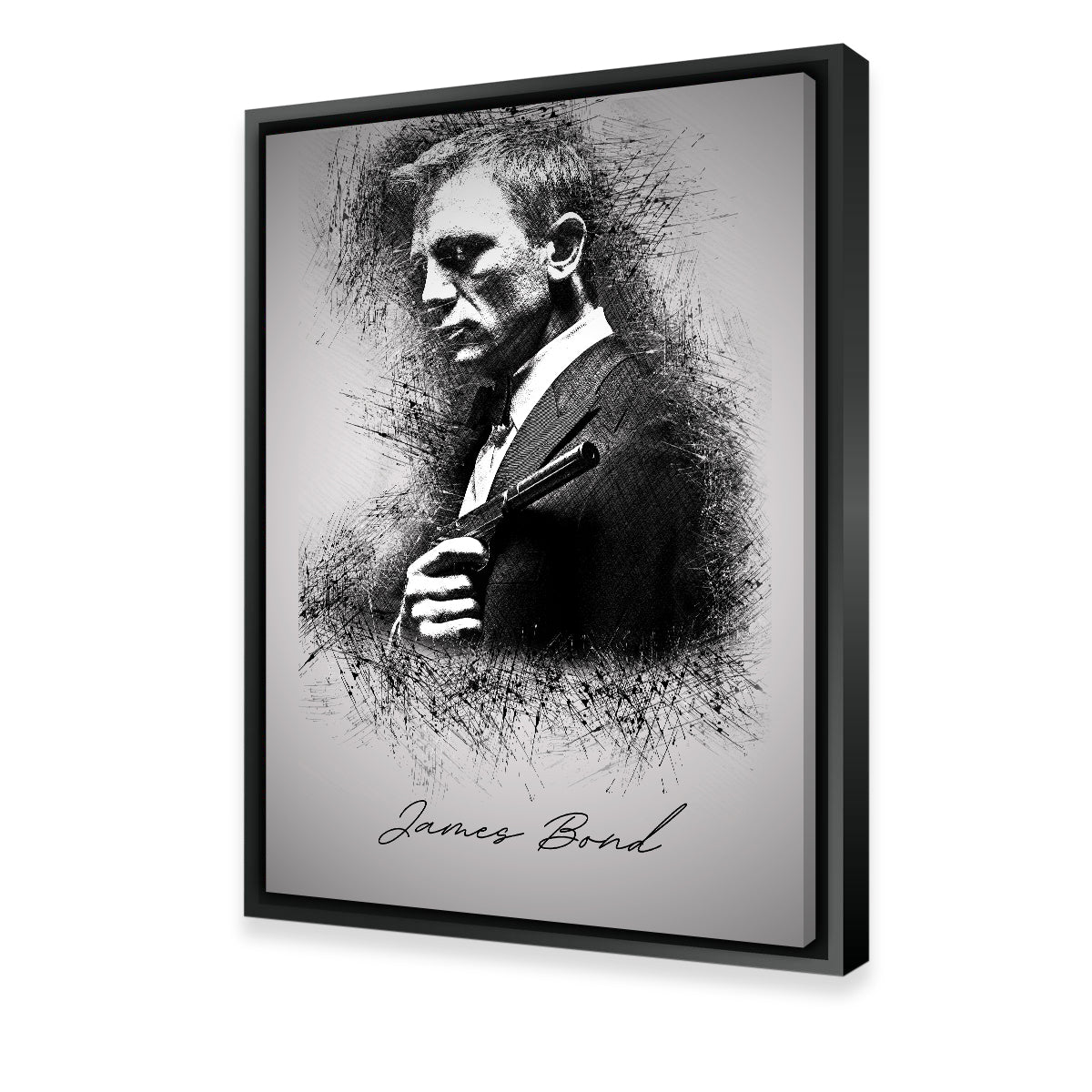 James Bond Silencer Wall Art