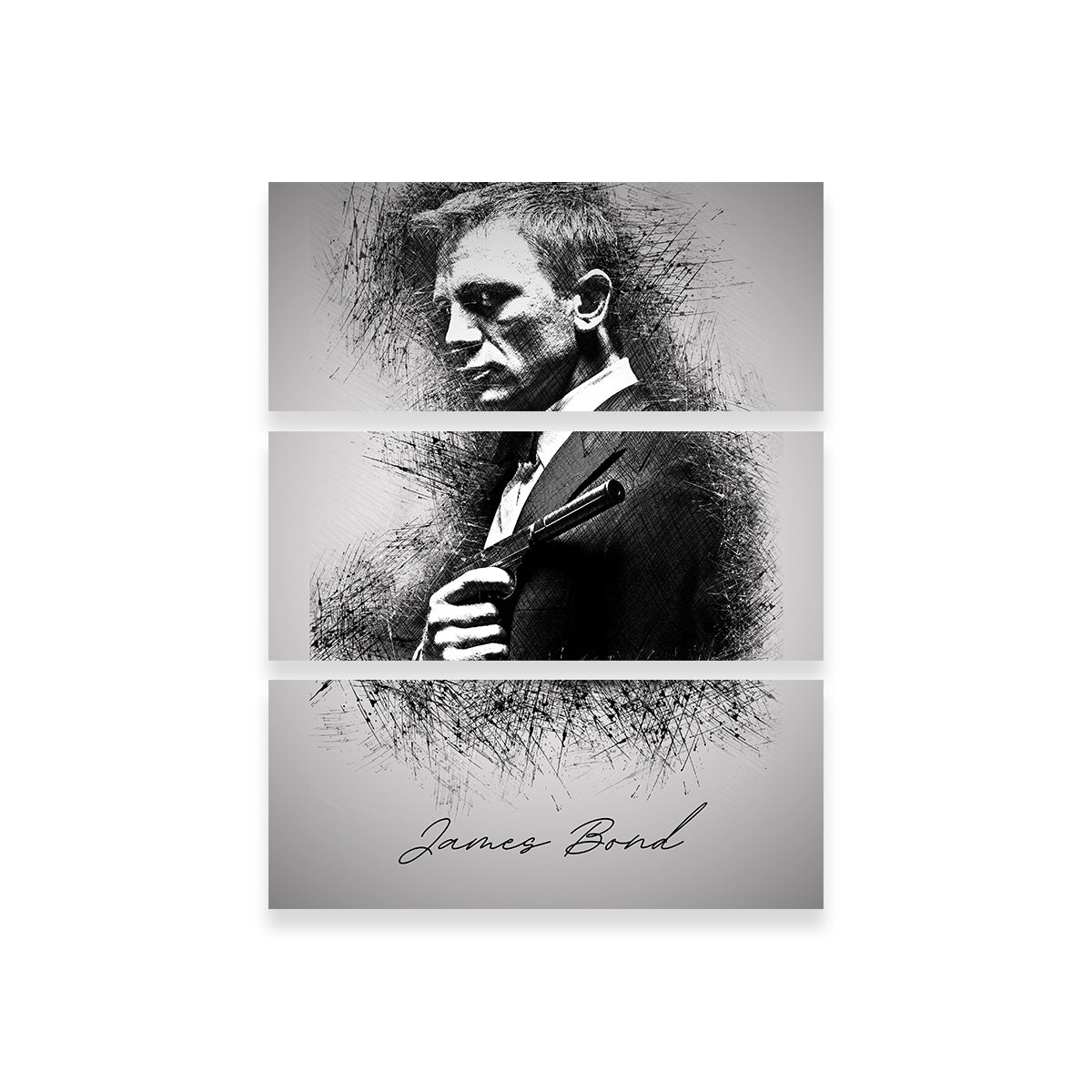 James Bond Silencer Wall Art