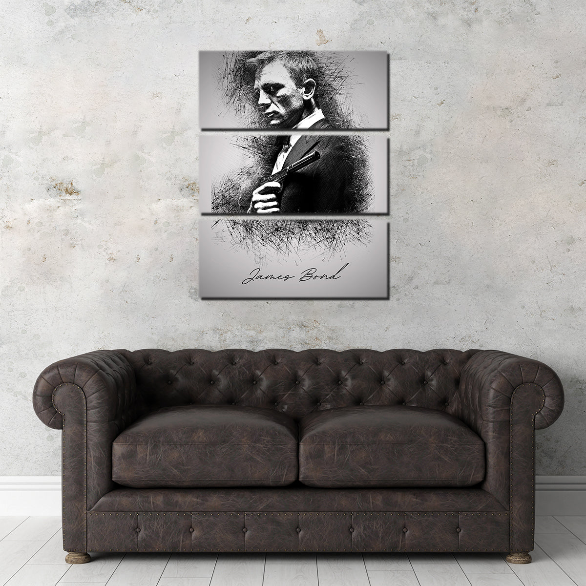 James Bond Silencer Wall Art
