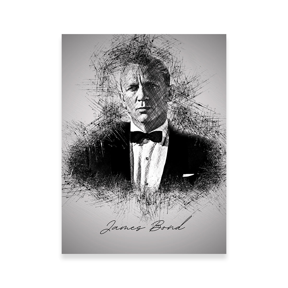 James Bond Tux Wall Art