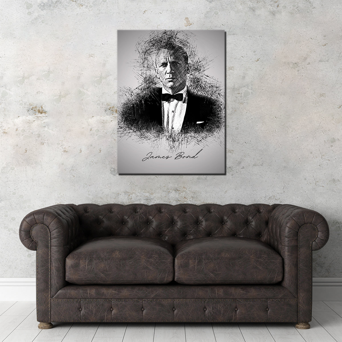 James Bond Tux Wall Art