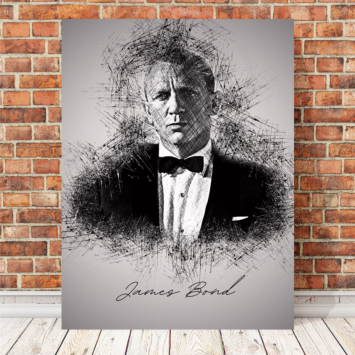 James Bond Tux Wall Art