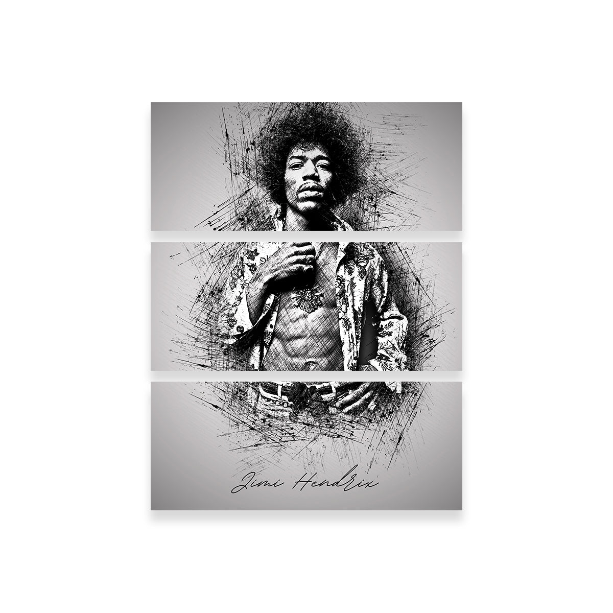 Jimi Hendrix Abs Wall Art
