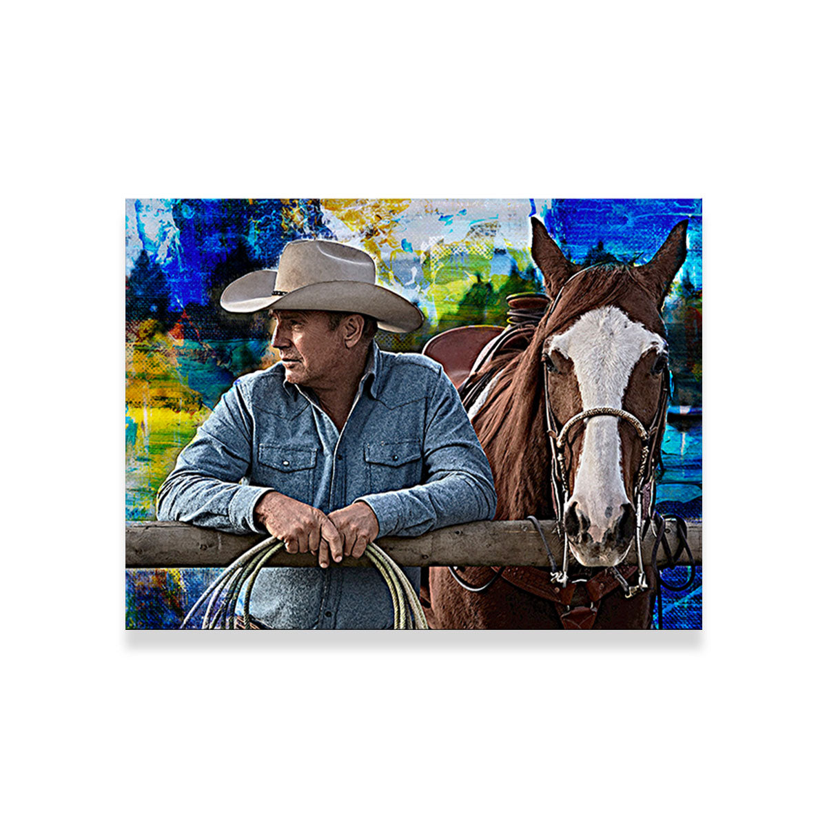 John Dutton & Horse Wall Art