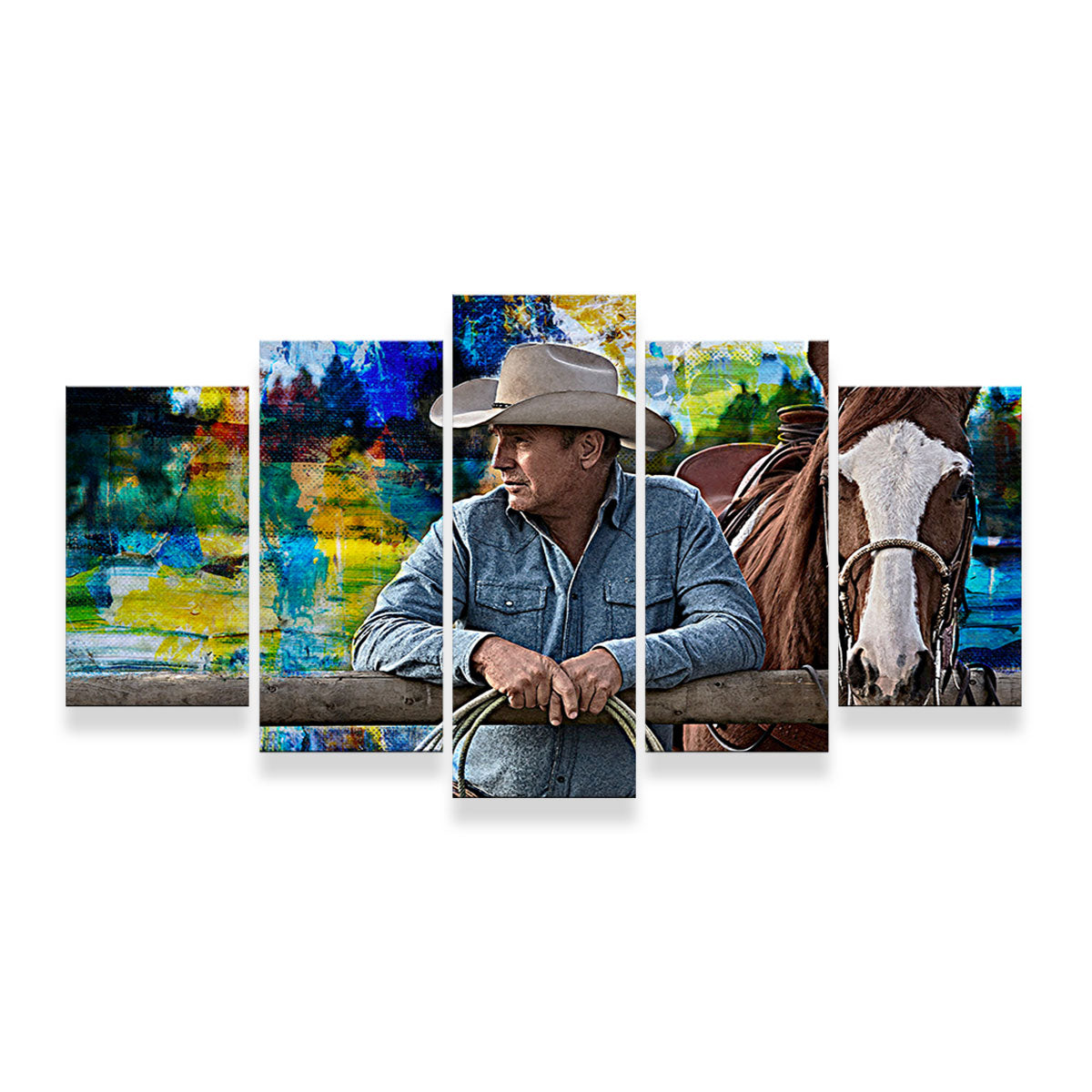 John Dutton & Horse Wall Art