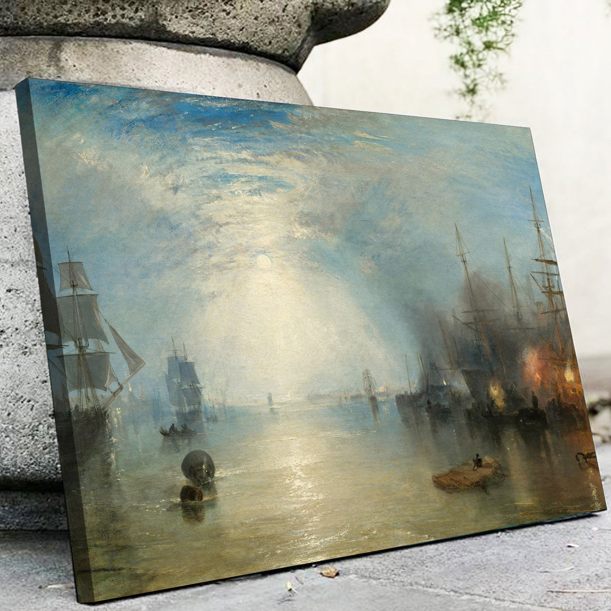 Keelmen Heaving in Coals by Moonlight Wall Art
