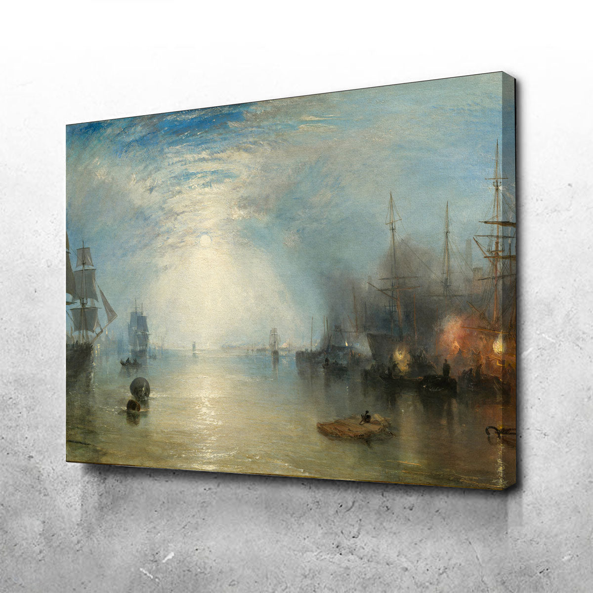 Keelmen Heaving in Coals by Moonlight Wall Art