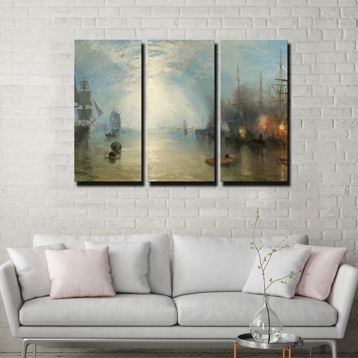 Keelmen Heaving in Coals by Moonlight Wall Art