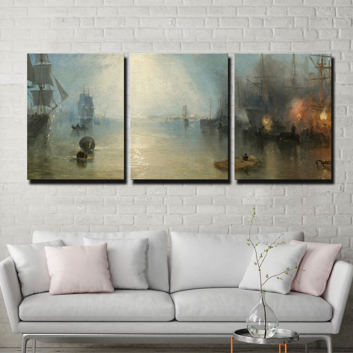 Keelmen Heaving in Coals by Moonlight Wall Art