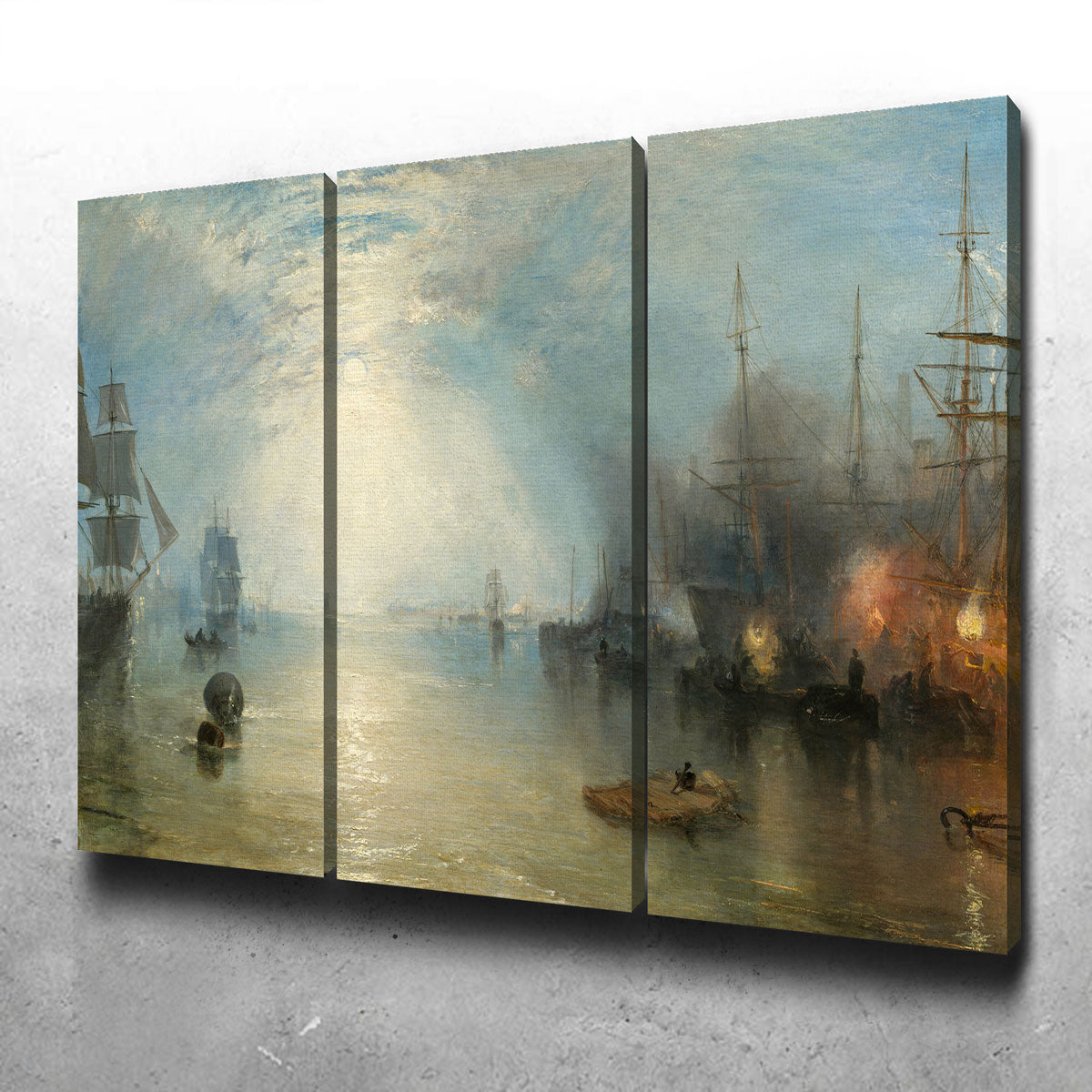 Keelmen Heaving in Coals by Moonlight Wall Art