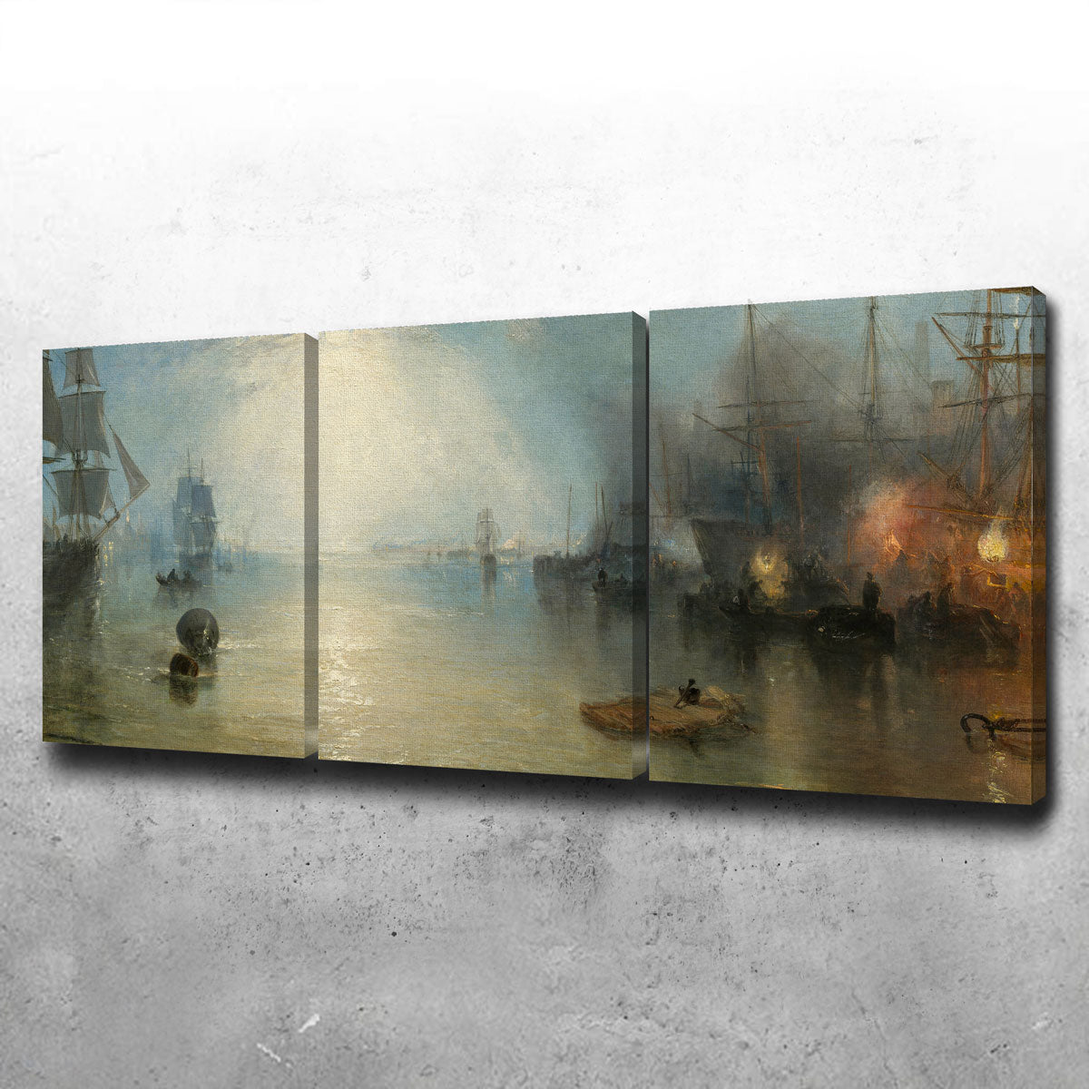 Keelmen Heaving in Coals by Moonlight Wall Art