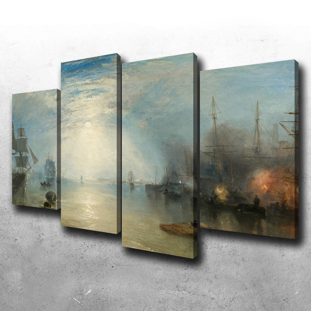 Keelmen Heaving in Coals by Moonlight Wall Art