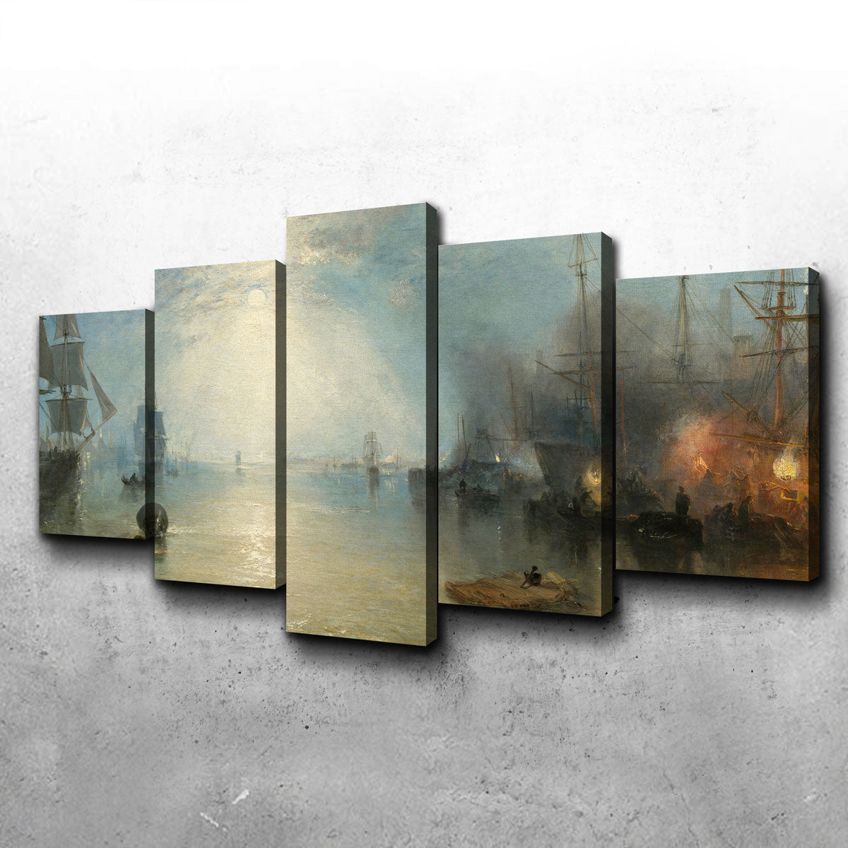 Keelmen Heaving in Coals by Moonlight Wall Art