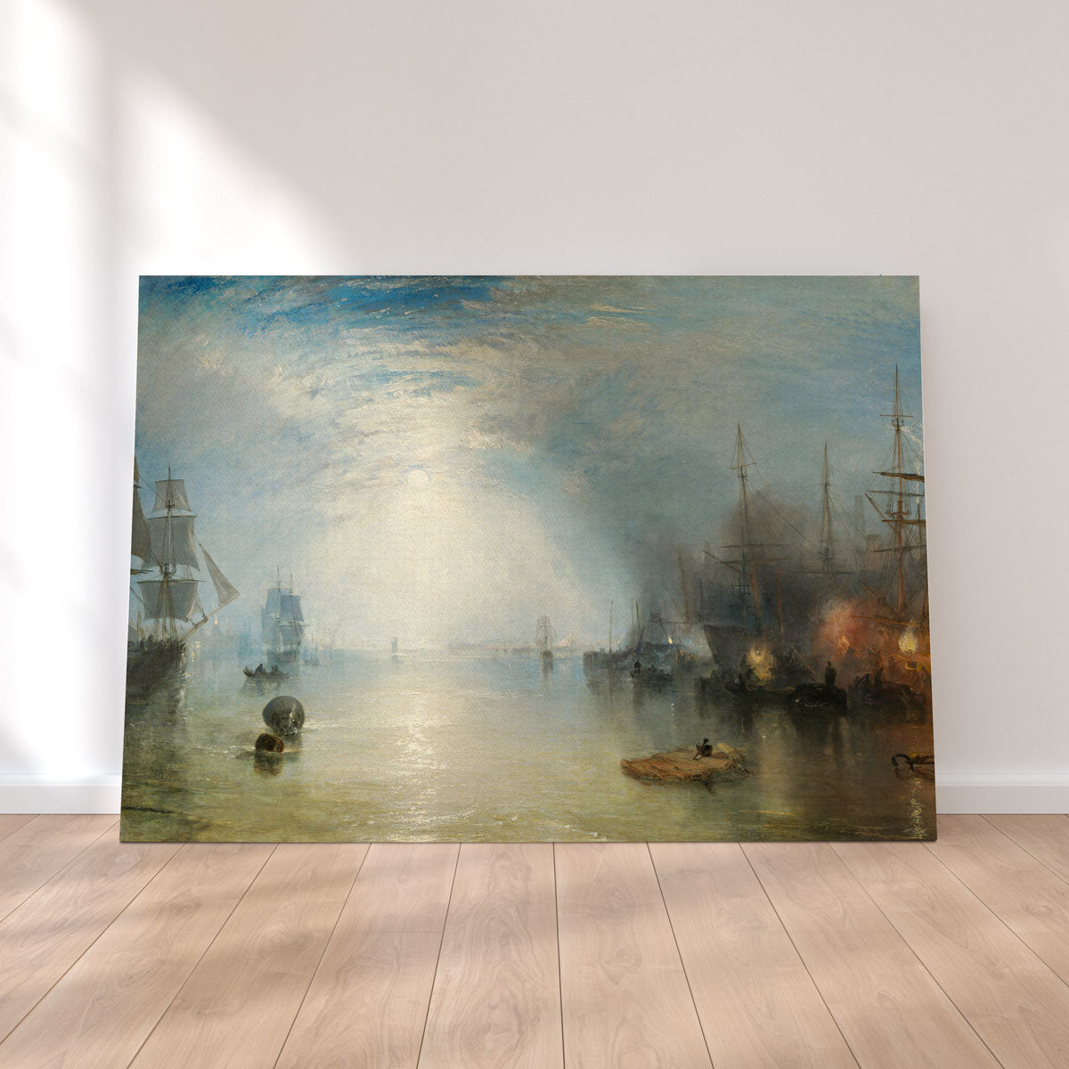 Keelmen Heaving in Coals by Moonlight Wall Art