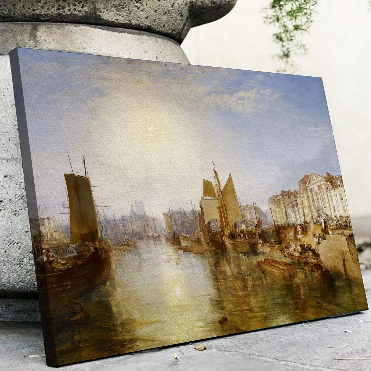 The Harbor of Dieppe Wall Art