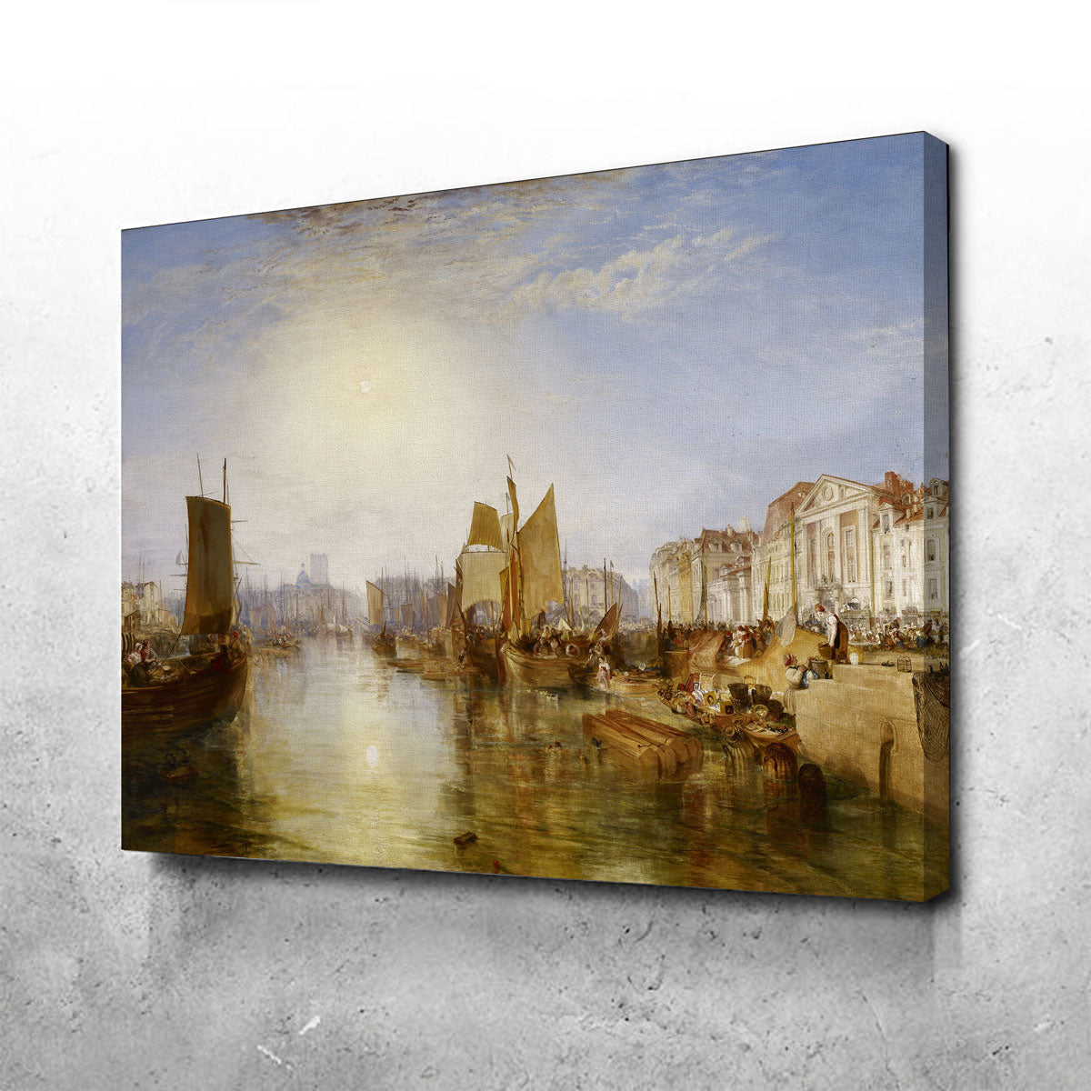 The Harbor of Dieppe Wall Art