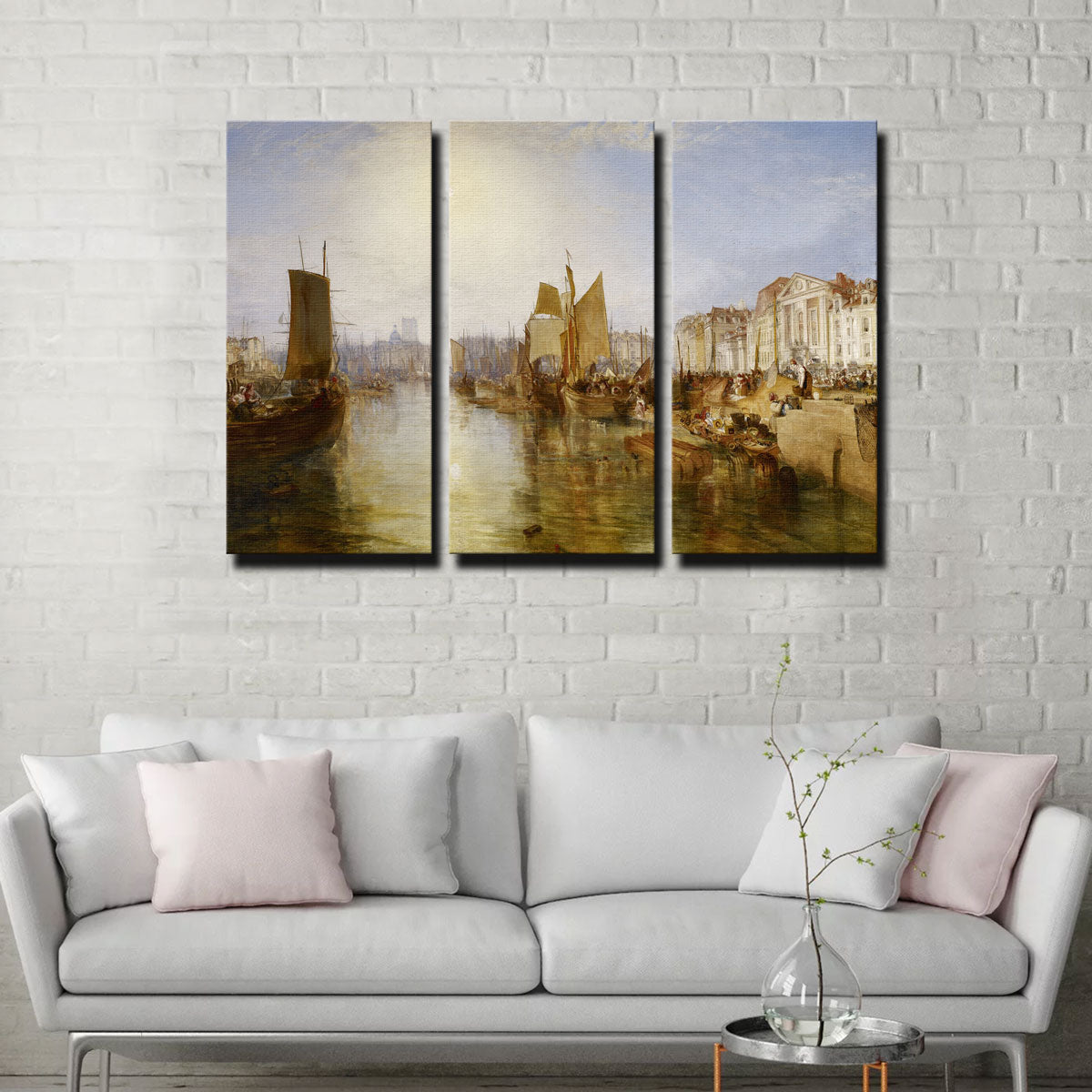 The Harbor of Dieppe Wall Art