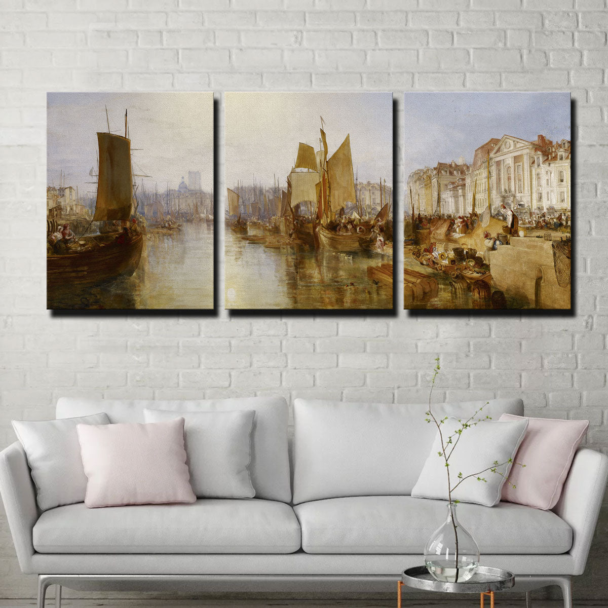 The Harbor of Dieppe Wall Art
