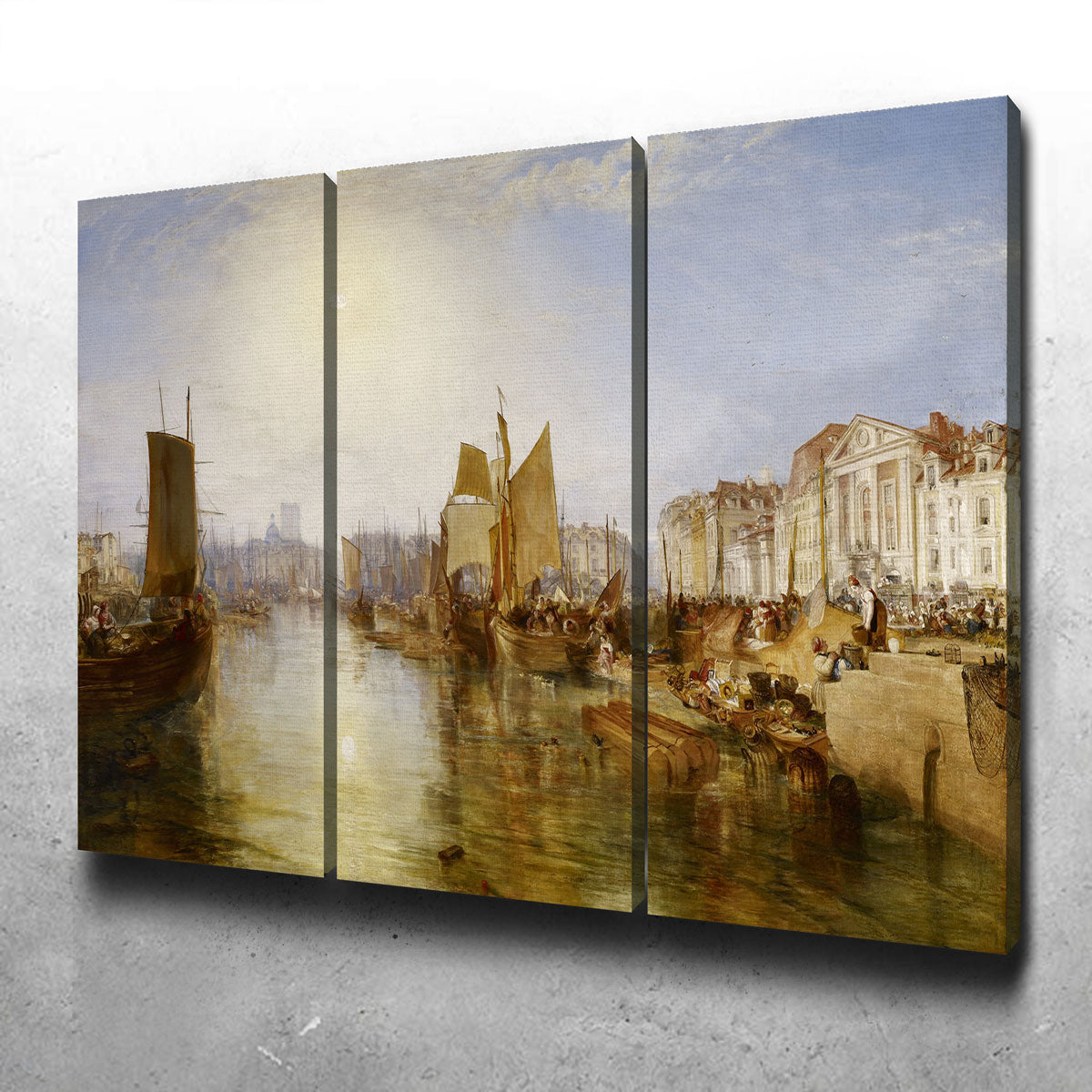 The Harbor of Dieppe Wall Art