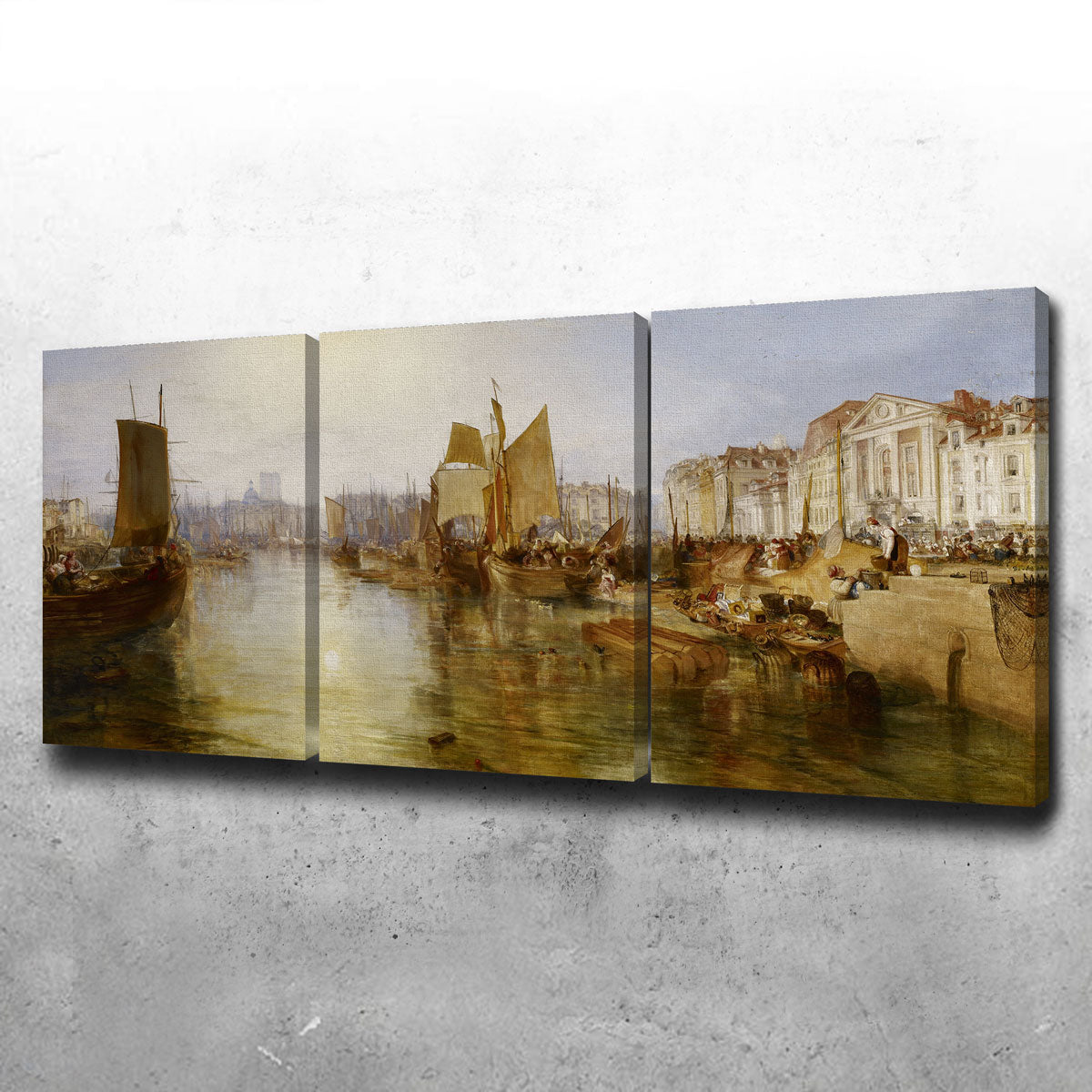 The Harbor of Dieppe Wall Art