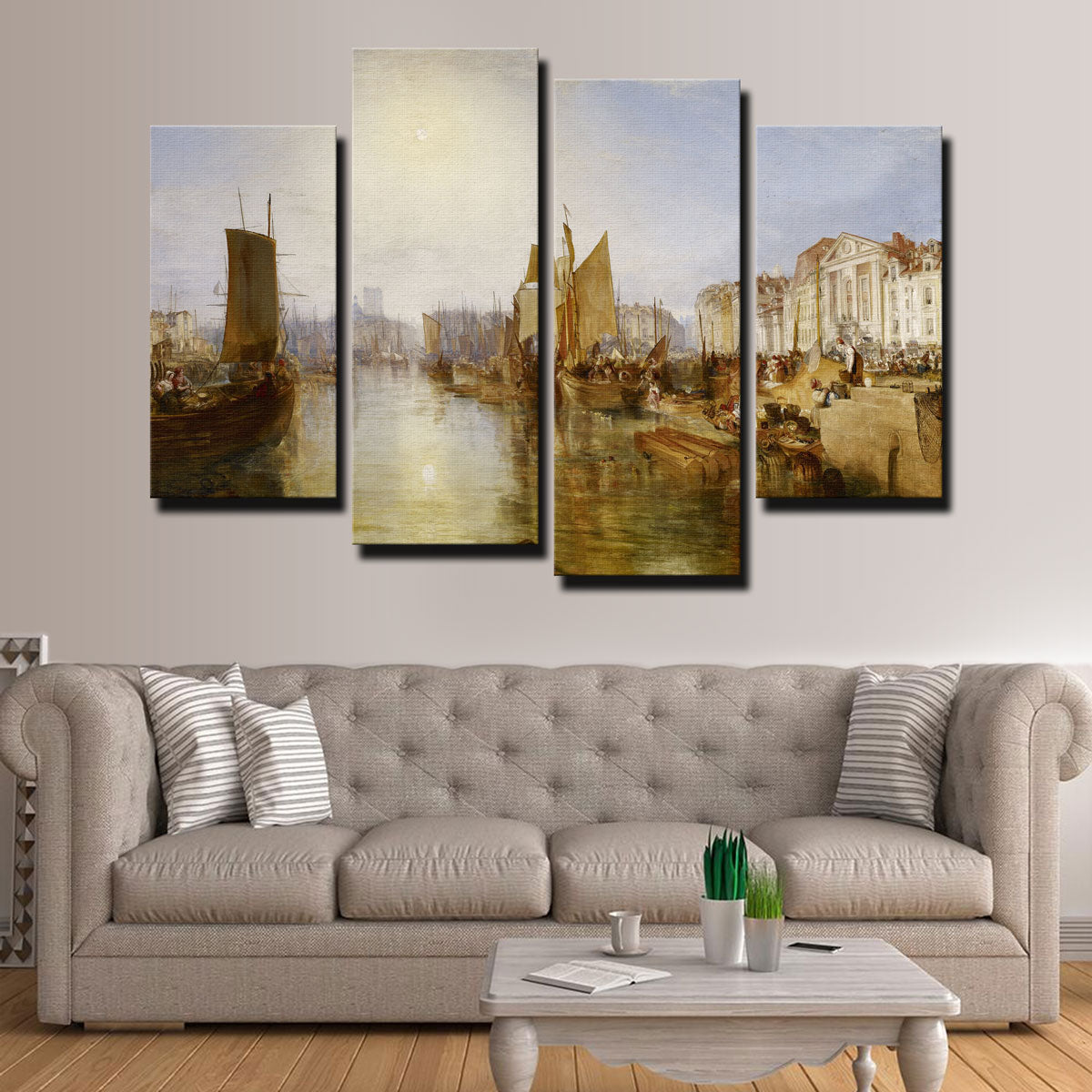 The Harbor of Dieppe Wall Art