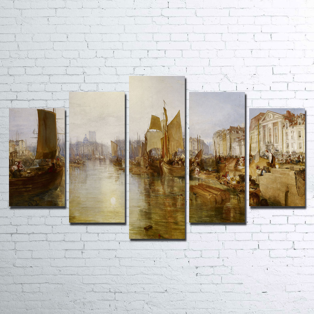 The Harbor of Dieppe Wall Art