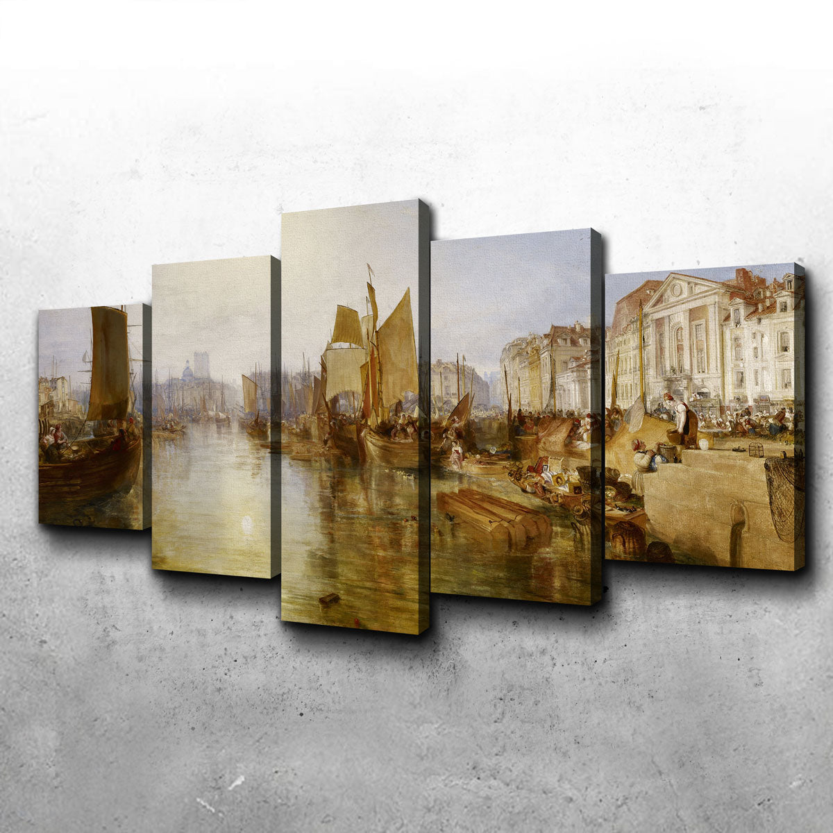 The Harbor of Dieppe Wall Art