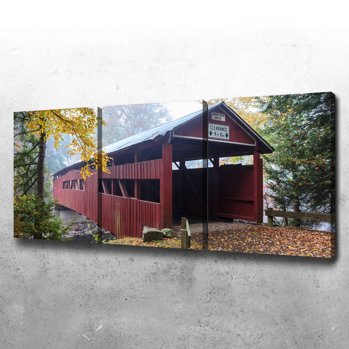Josiah Hess Covered Bridge Wall Art
