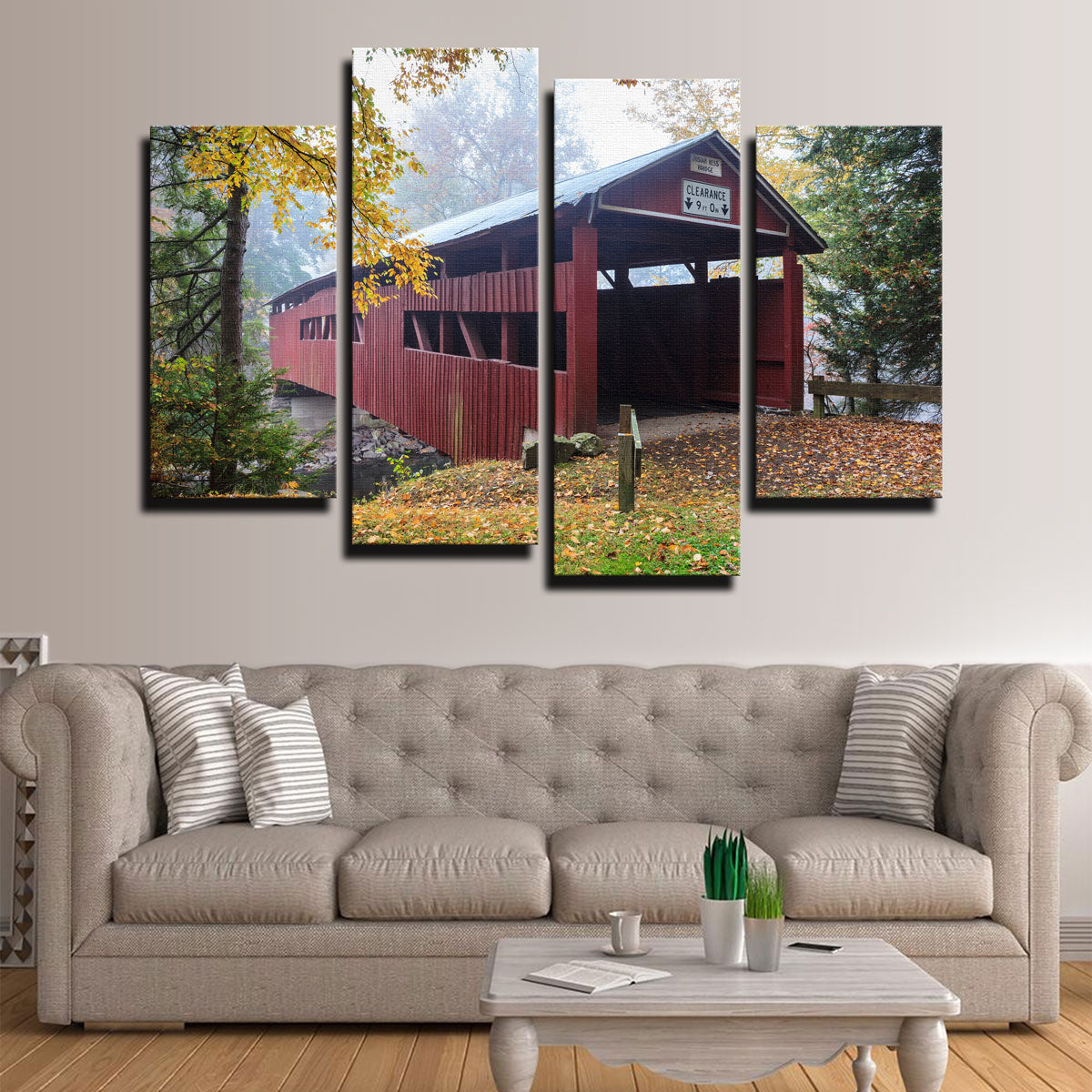 Josiah Hess Covered Bridge Wall Art