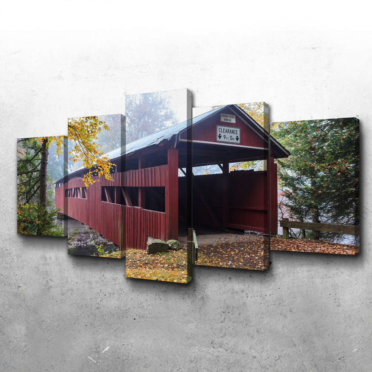 Josiah Hess Covered Bridge Wall Art