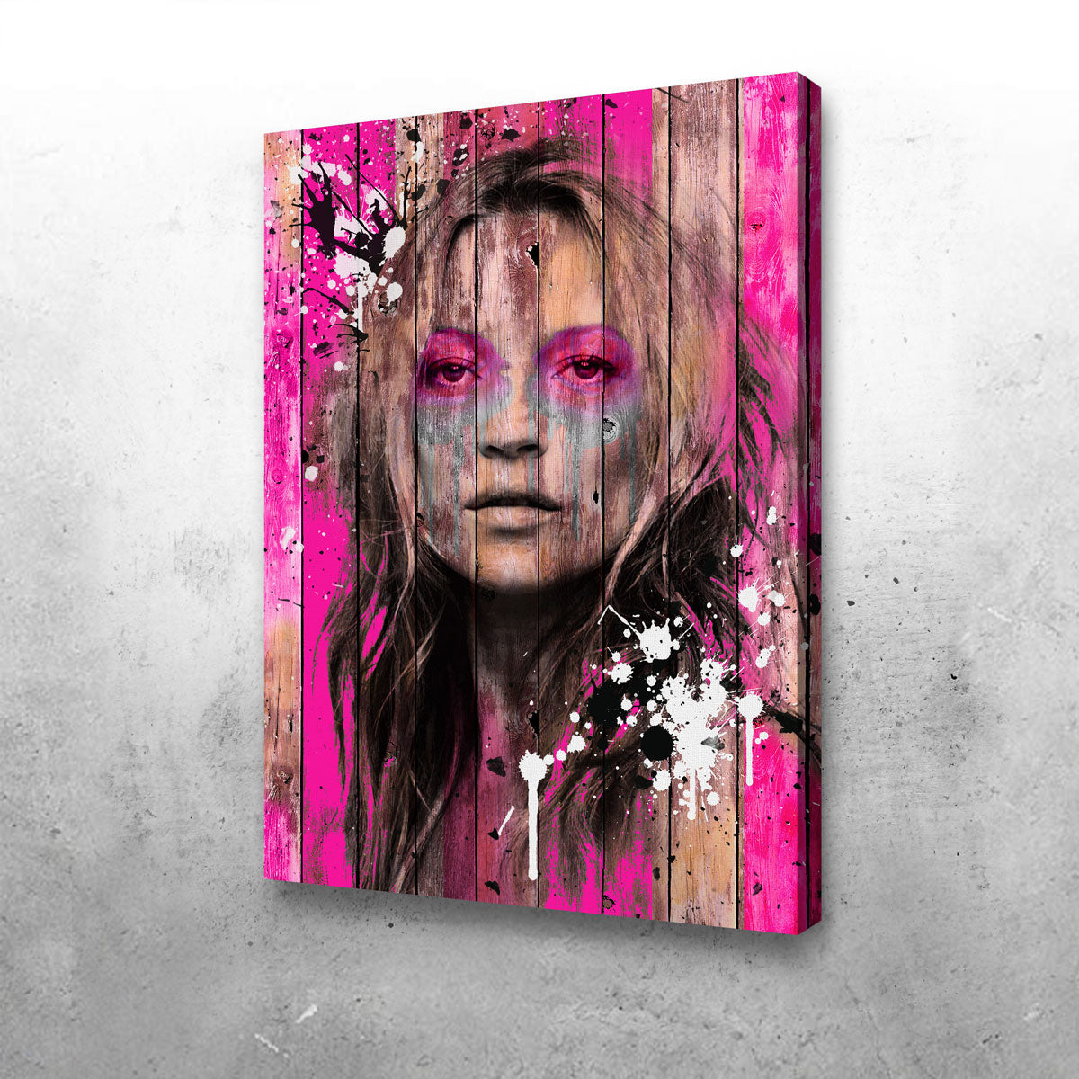 Kate Moss Wood Wall Art