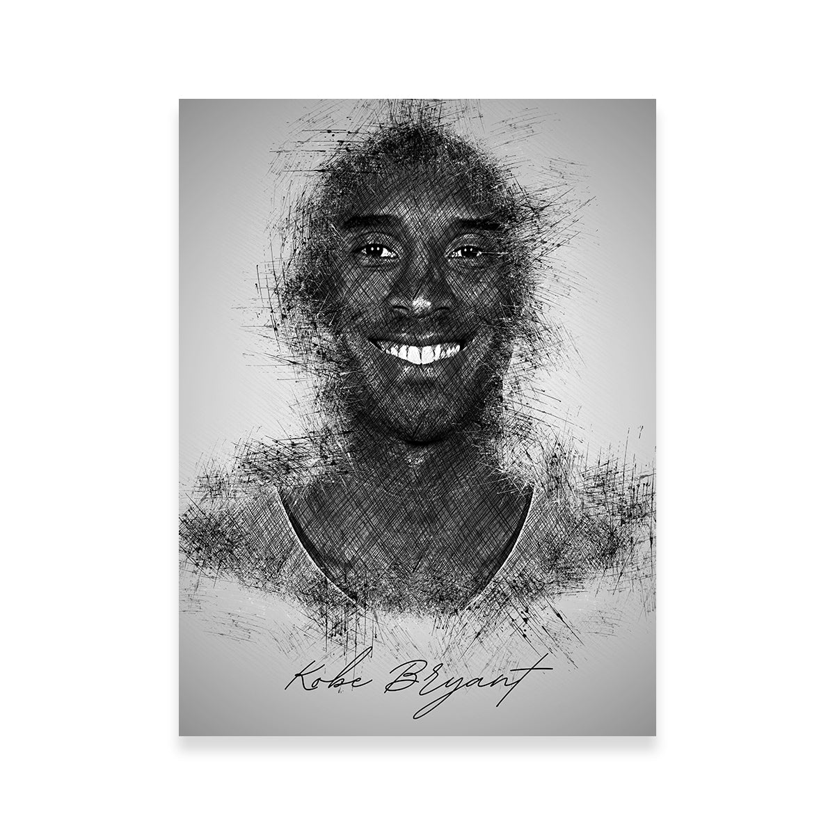 Kobe Bryant Sketch Wall Art