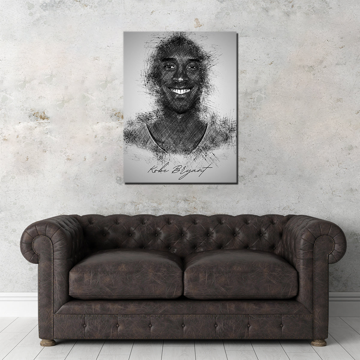 Kobe Bryant Sketch Wall Art