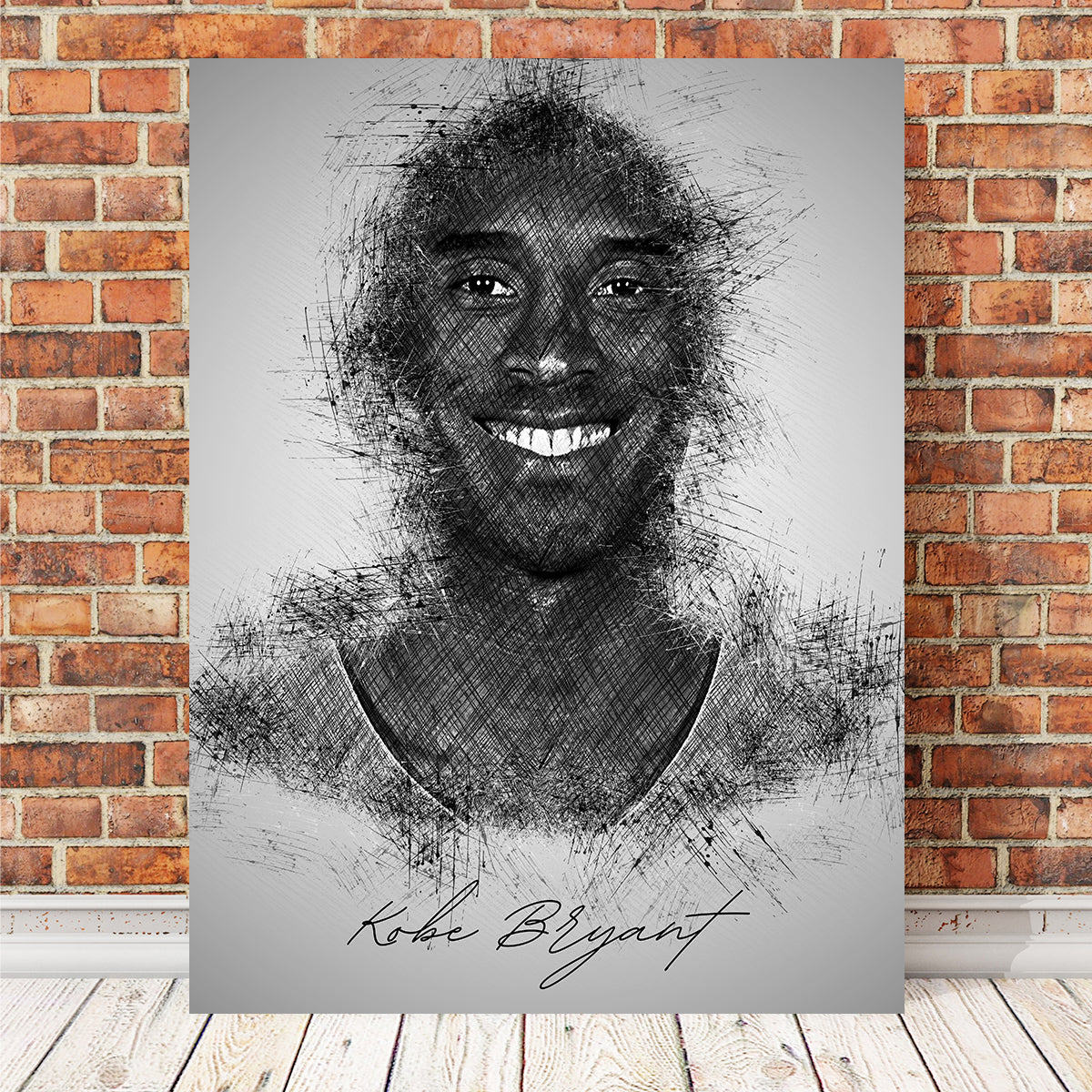 Kobe Bryant Sketch Wall Art