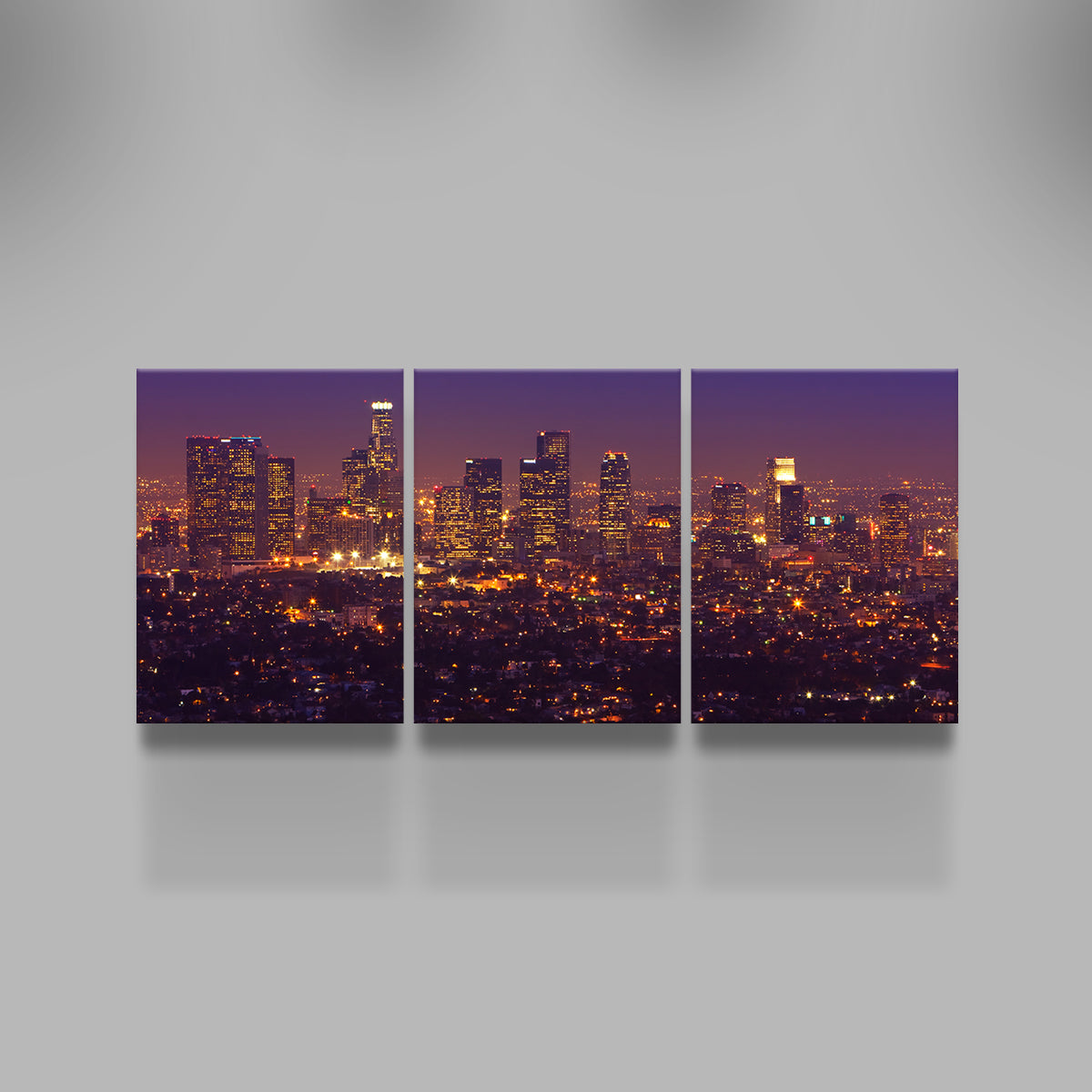 LA Skyline Canvas Set