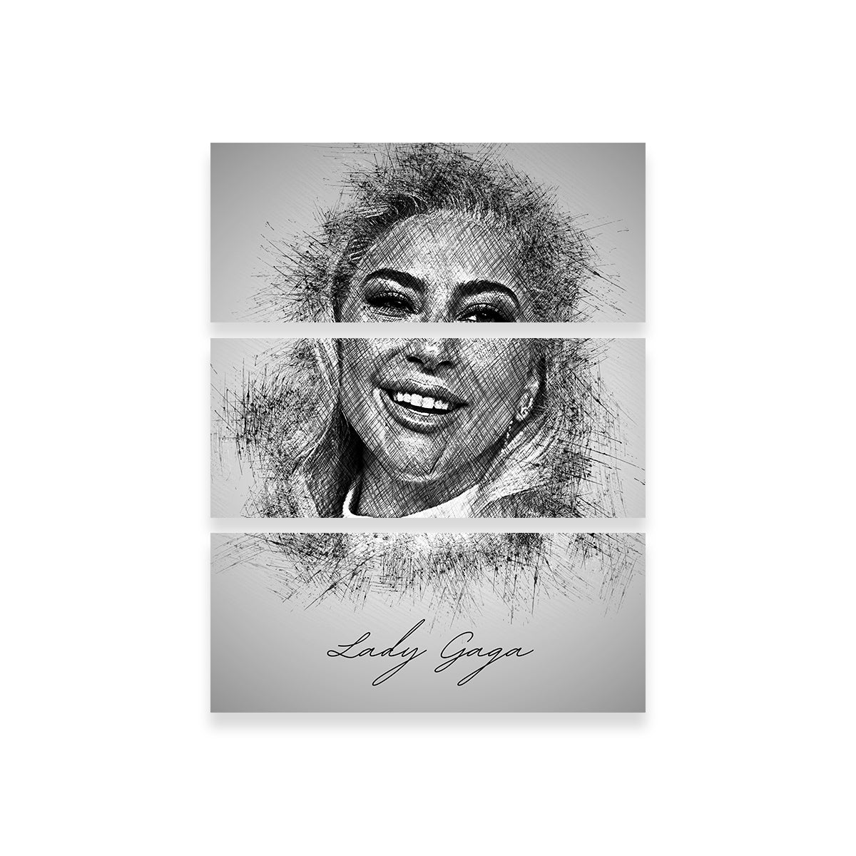 Lady Gaga Sketch Wall Art