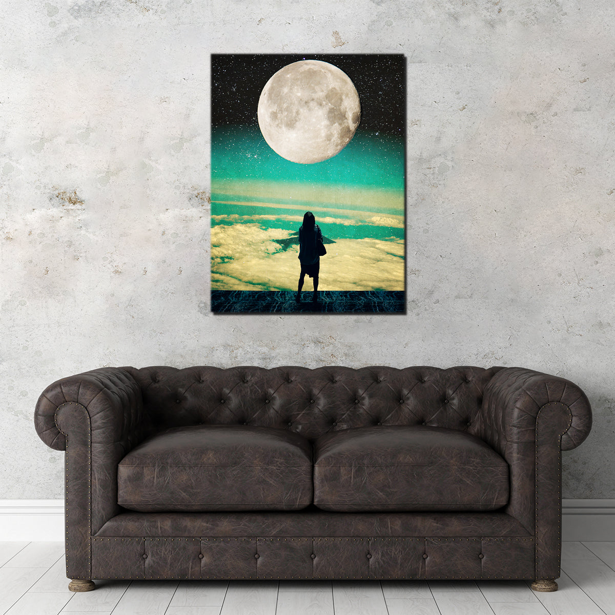 Lady Moon No Idea Wall Art