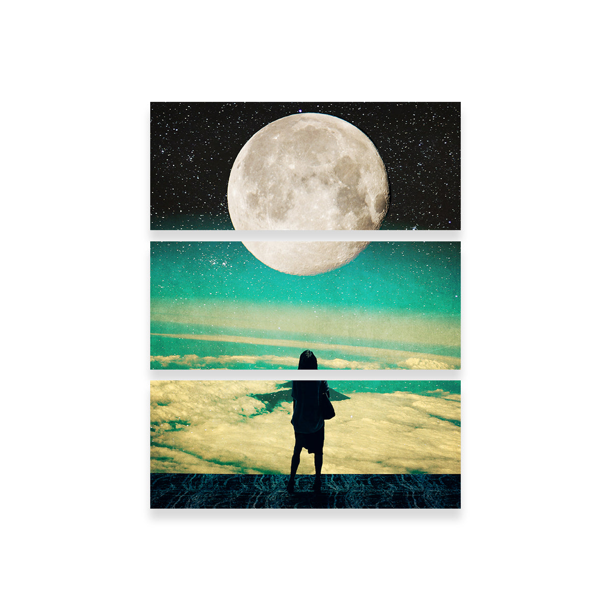 Lady Moon No Idea Wall Art