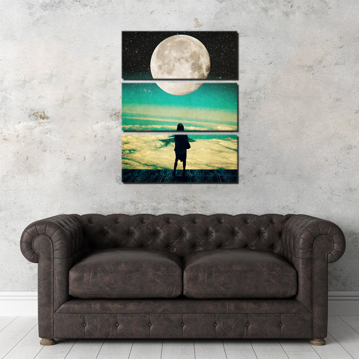 Lady Moon No Idea Wall Art